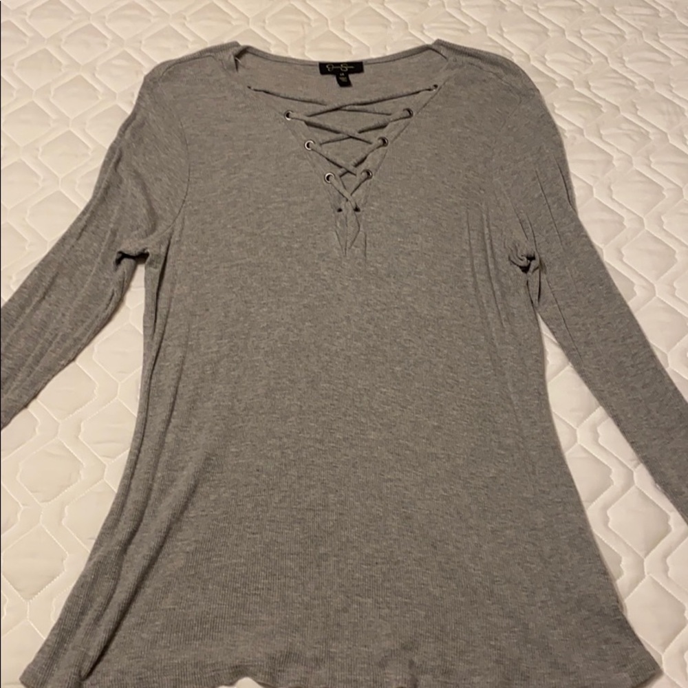 Jessica Simpson Lace Up Top